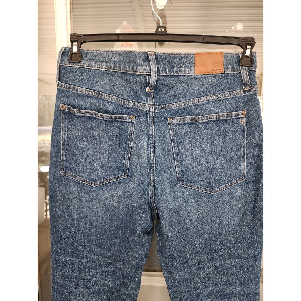 Madewell Womens Size 32 Medium Wash Classic Straight Leg Denim Jeans - Picture 7 of 14